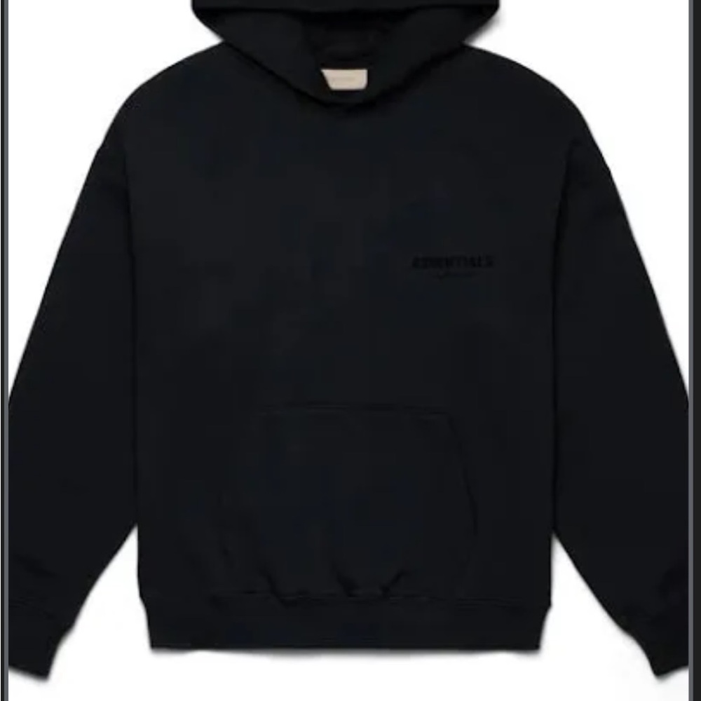 Essentials Black Sweatshirt Hoodie Casual Fit